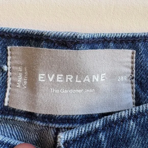 Everlane Way-High Gardener Cropped Jean in Diamond Stone (28R) - Picture 5 of 8